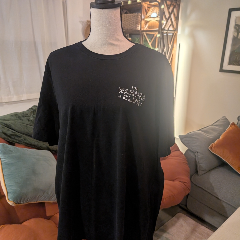Wander Club Black Short Sleeve Tee